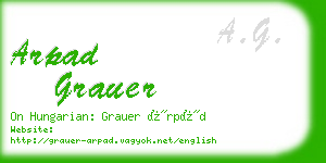 arpad grauer business card